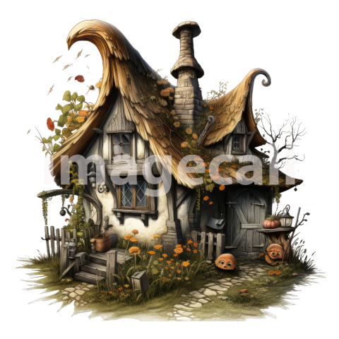 Clipart Witches Cottage (2)