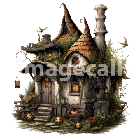 Clipart Witches Cottage (4)