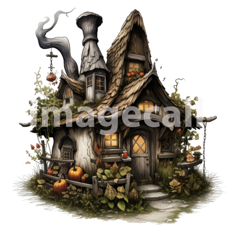 Clipart Witches Cottage (9)
