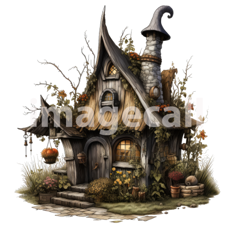 Clipart Witches Cottage (6)