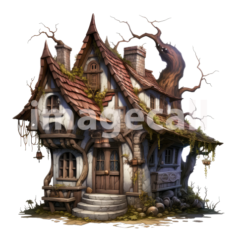 Clipart Witches Cottage (10)