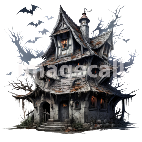 Clipart Witches Cottage (13)