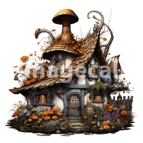 Clipart Witches Cottage (18)