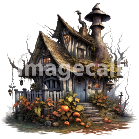 Clipart Witches Cottage (15)