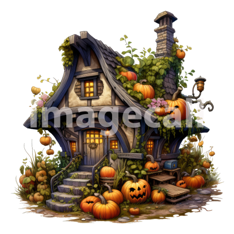 Clipart Witches Cottage (14)