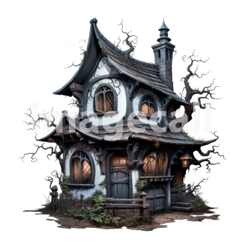 Clipart Witches Cottage (16)