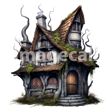 Clipart Witches Cottage (20)