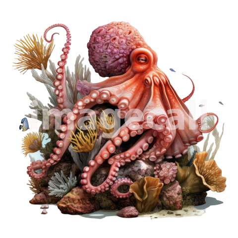 Working 0003 Octopus Sea COral (12)300dpi