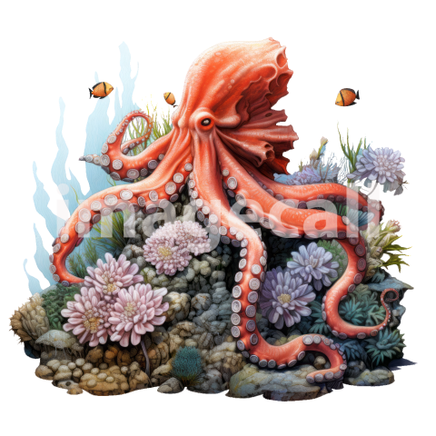 Working 0010 Octopus Sea COral (5)300dpi