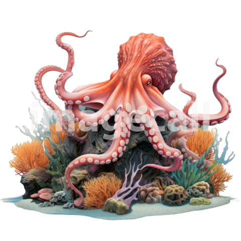 Working 0017 Octopus Sea COral (18)300dpi