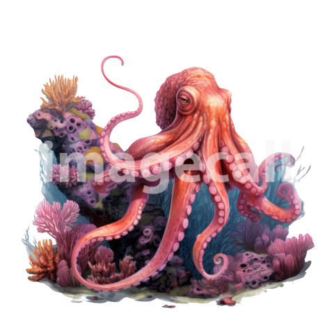 Working 0014 Octopus Sea COral (1)300dpi