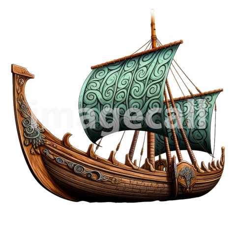 Clipart Viking Longboat (2)