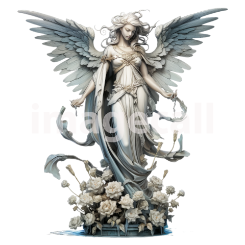 FLoral Angel Statues (13)300dpi