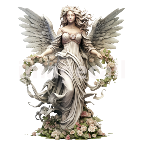 FLoral Angel Statues (15)300dpi