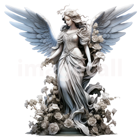 FLoral Angel Statues (4)300dpi