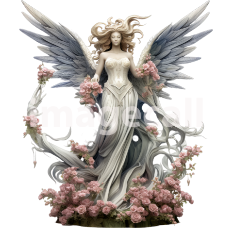 FLoral Angel Statues (2)300dpi