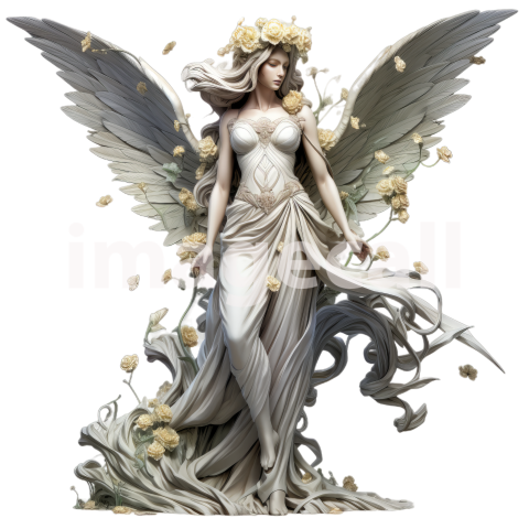 FLoral Angel Statues (6)300dpi