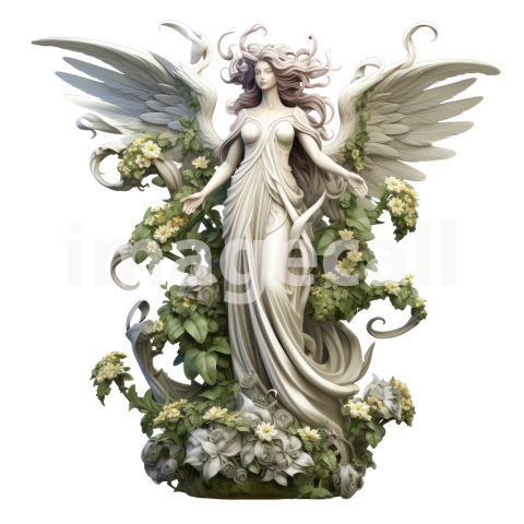 FLoral Angel Statues (20)300dpi