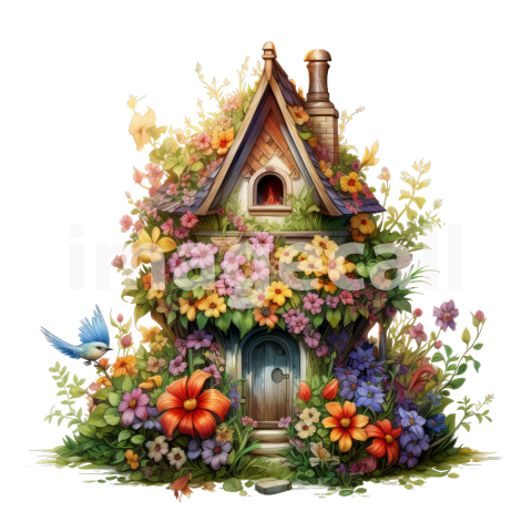 Floral Bird Houses (3)300dpi