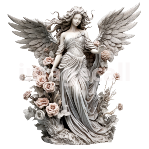FLoral Angel Statues (9)300dpi