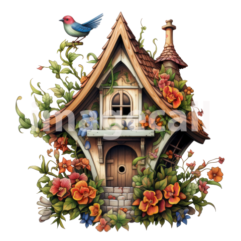 Floral Bird Houses (10)300dpi