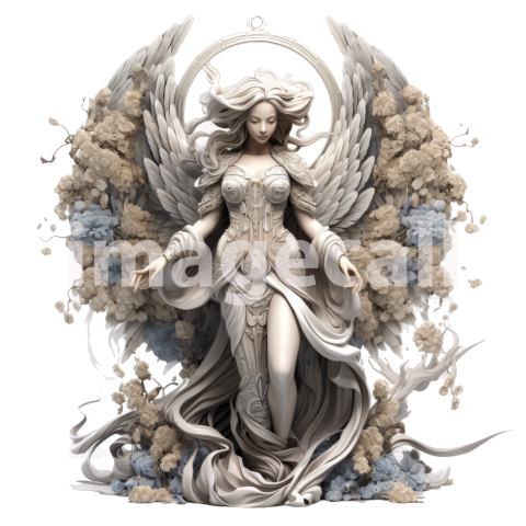 FLoral Angel Statues (3)300dpi