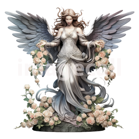 FLoral Angel Statues (14)300dpi