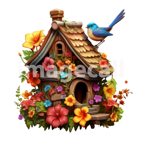 Floral Bird Houses (11)300dpi