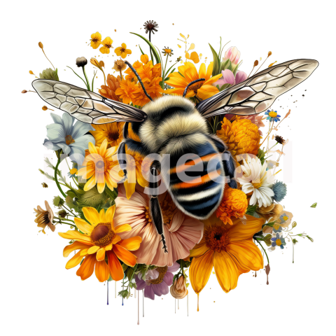 Floral Bumble Bees (6)300dpi