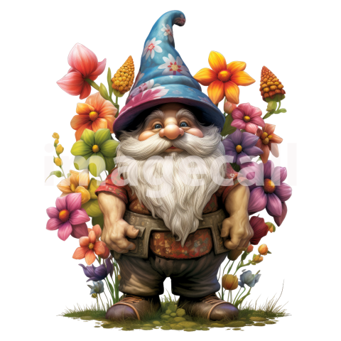 Floral Garden Gnome (5)300dpi