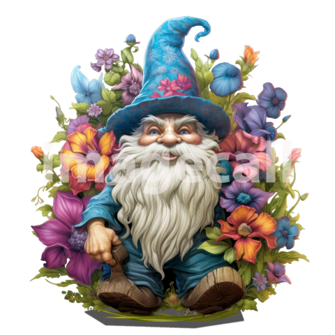 Floral Garden Gnome (2)300dpi