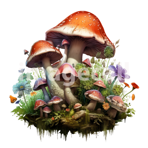 Clipart Magic Mushroom (2)