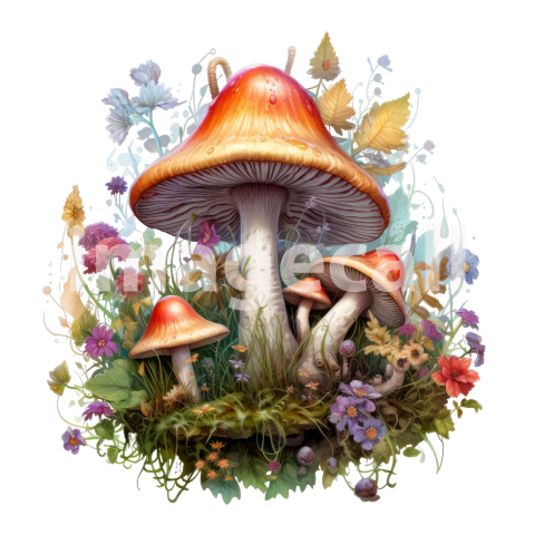Clipart Magic Mushroom (8)