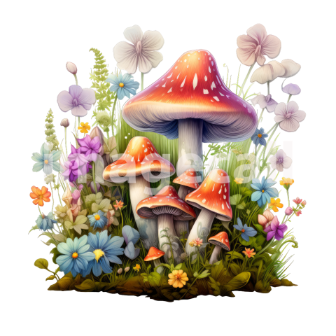 Clipart Magic Mushroom (11)