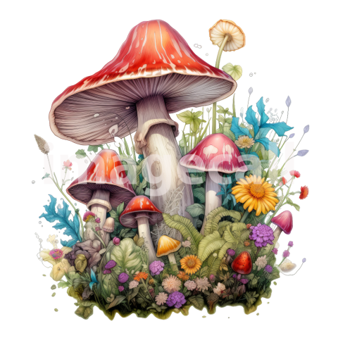 Clipart Magic Mushroom (13)