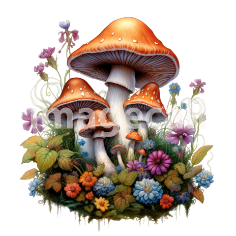 Clipart Magic Mushroom (18)