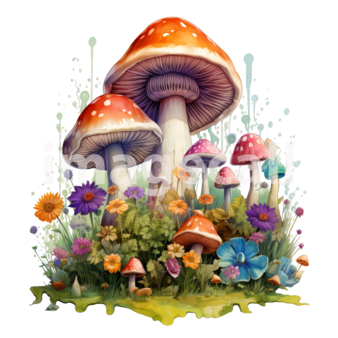 Clipart Magic Mushroom (17)