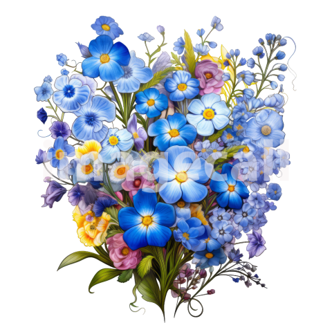 Clipart Forget Me Not (1)