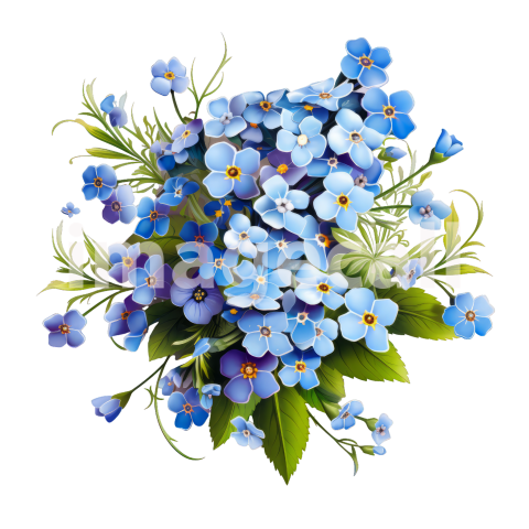 Clipart Forget Me Not (5)