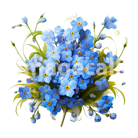 Clipart Forget Me Not (4)
