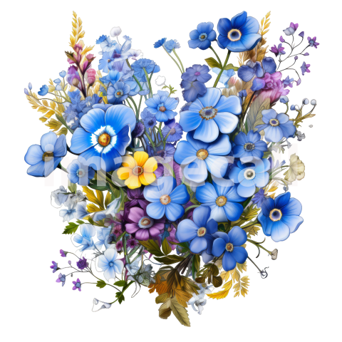 Clipart Forget Me Not (7)
