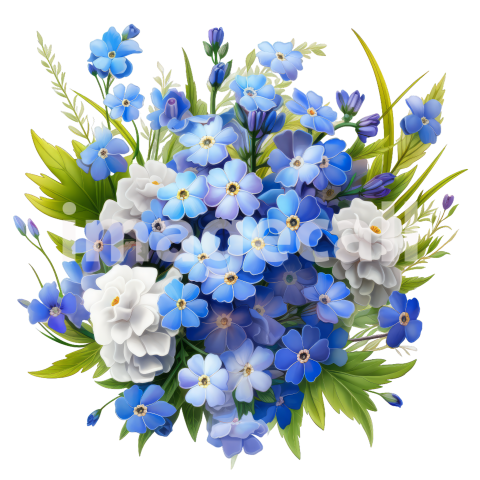 Clipart Forget Me Not (8)