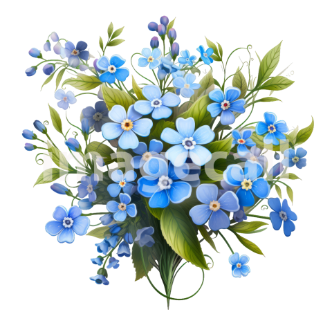 Clipart Forget Me Not (11)