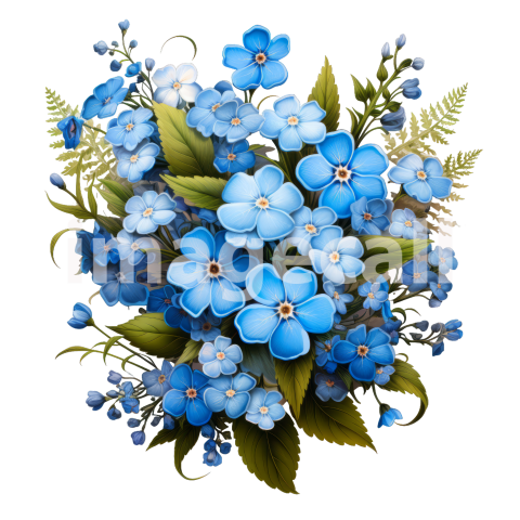 Clipart Forget Me Not (12)