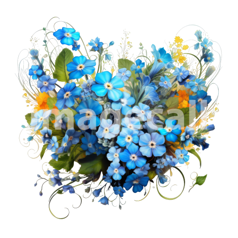 Clipart Forget Me Not (17)