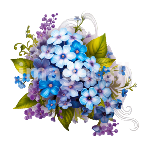 Clipart Forget Me Not (19)