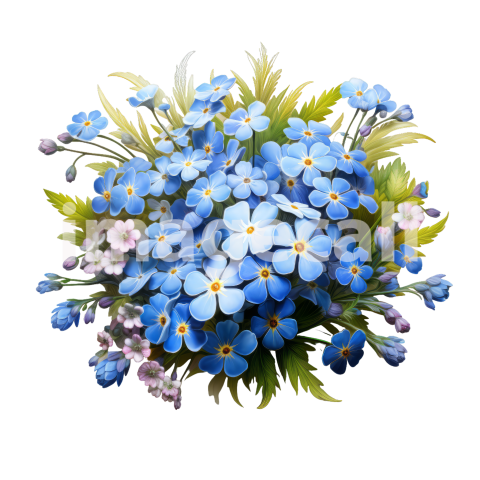 Clipart Forget Me Not (20)