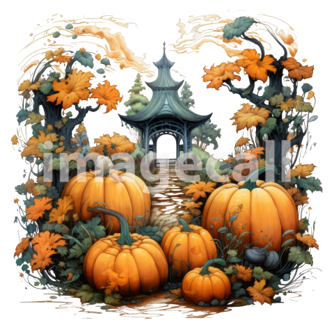 Clipart Pumpkin Patches (5)