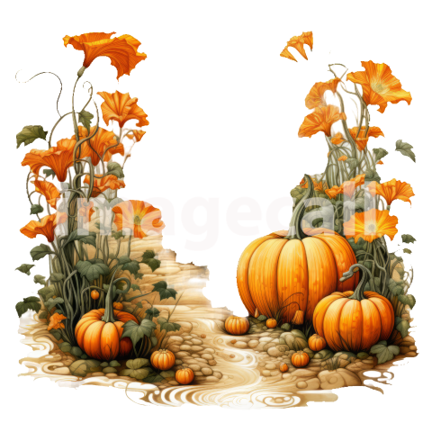 Clipart Pumpkin Patches (2)