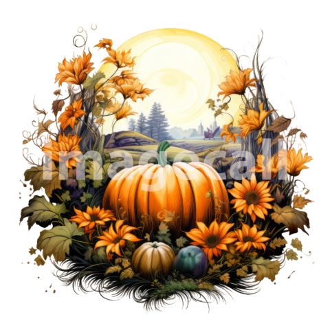 Clipart Pumpkin Patches (7)